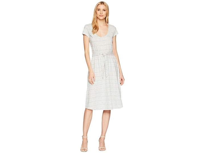 Lucky Brand Scoop Neck Dress (blue Multi) Women's Dress