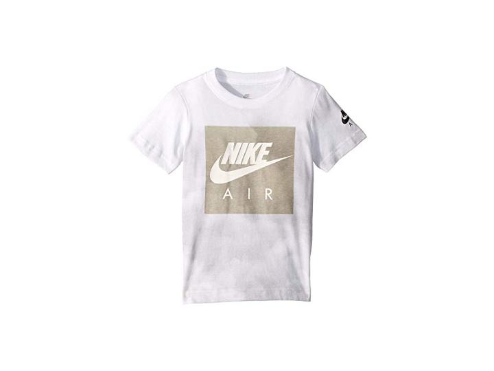 Nike Kids Air Cloud Short Sleeve Tee (little Kids) (white) Boy's T Shirt