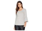 Kensie Plush Touch Sweater Ks0k3782 (heather Grey) Women's Sweater