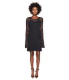 Mcq Fine Crochet Dress (darkest Black) Women's Dress