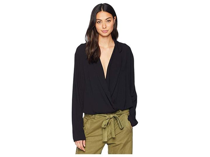 Free People Elsa Bodysuit (black) Women's Jumpsuit & Rompers One Piece