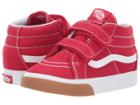 Vans Kids Sk8-mid Reissue V (infant/toddler) ((gum Bumper) Red/true White) Boys Shoes