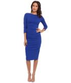 Nicole Miller Ponte Day Dress (blue) Women's Dress
