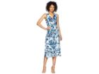 Lauren Ralph Lauren A148 Coco Paisley Cara Sleeveless Day Dress (colonial Cream/blue/multi) Women's Dress
