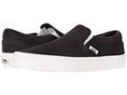 Vans Classic Slip-ontm ((pinked Suede) Licorice/blanc De Blanc) Skate Shoes
