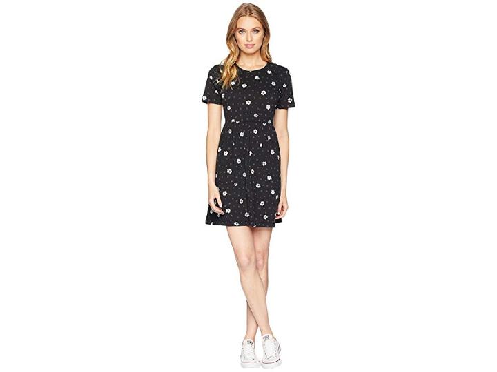 Vans Graduate Dress (black Abstract Daisy) Women's Dress