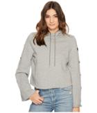 Kensie Cozy Fleece Sweatshirt Ks2u3104 (heather Grey) Women's Sweatshirt