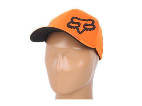 Fox Signature Flexfit Hat (orange) Baseball Caps
