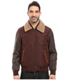Rainforest Saxman Varsity Jacket (burgundy) Men's Coat