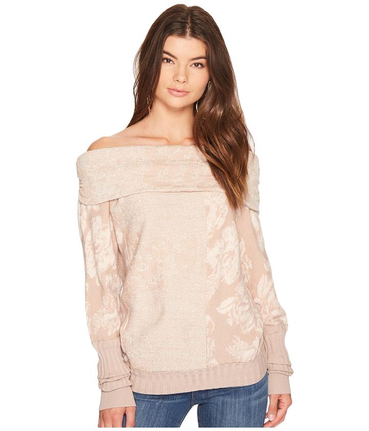 Free People Botanical Sweater (rose) Women's Sweater