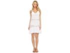 Polo Ralph Lauren Cotton Slub Ruffle Dress Cover-up (white) Women's Swimwear