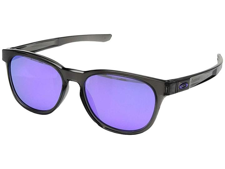 Oakley Stringer (grey Smoke/violet Iridium) Plastic Frame Fashion Sunglasses