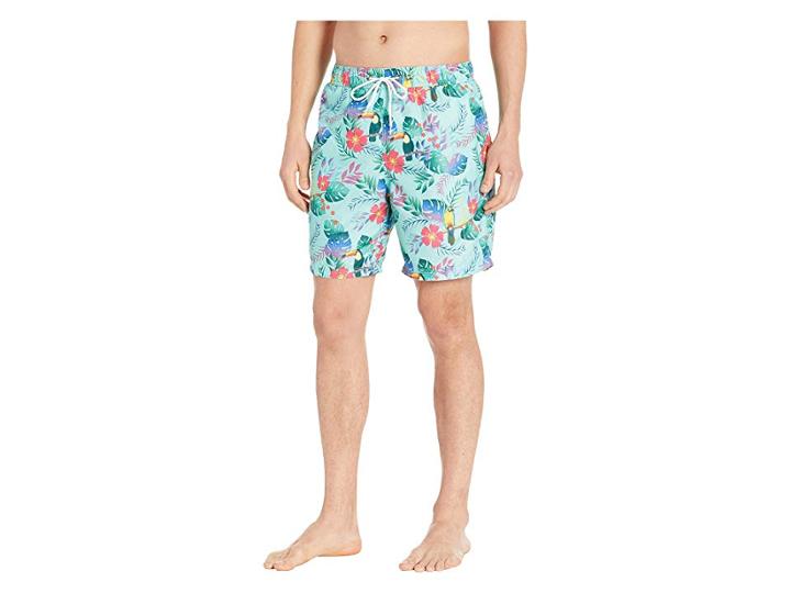 U.s. Surf Club Tropical Swim Shorts (fresh Mint) Men's Swimwear