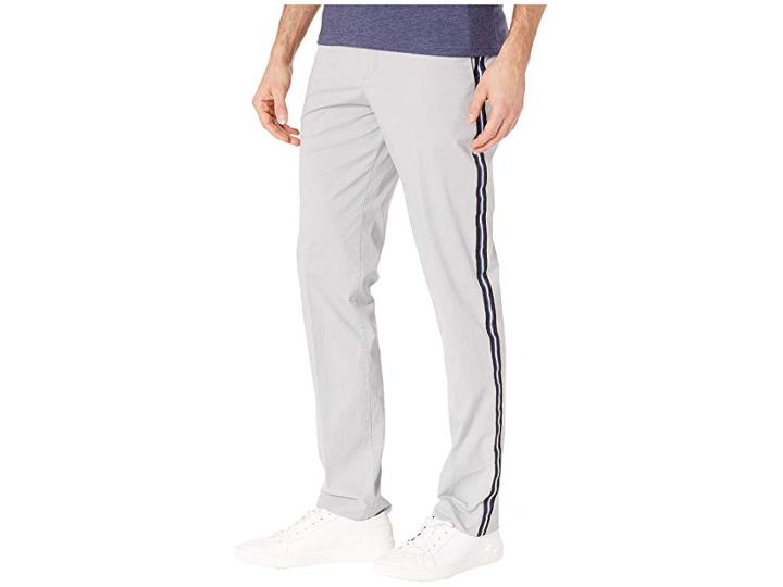 Calvin Klein Contrast Stripe Trousers (pure Gray) Men's Casual Pants
