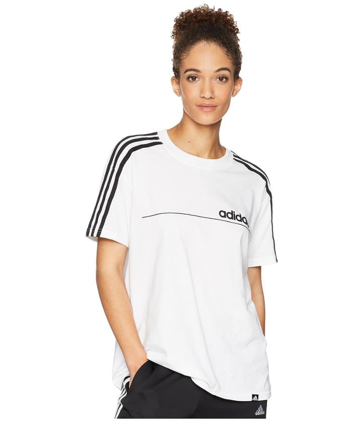 Adidas Oversized Line Tee (white) Women's T Shirt