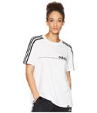 Adidas Oversized Line Tee (white) Women's T Shirt