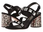 Marc Jacobs Emilie Studded Strap Sandal (black Leather) Women's Sandals