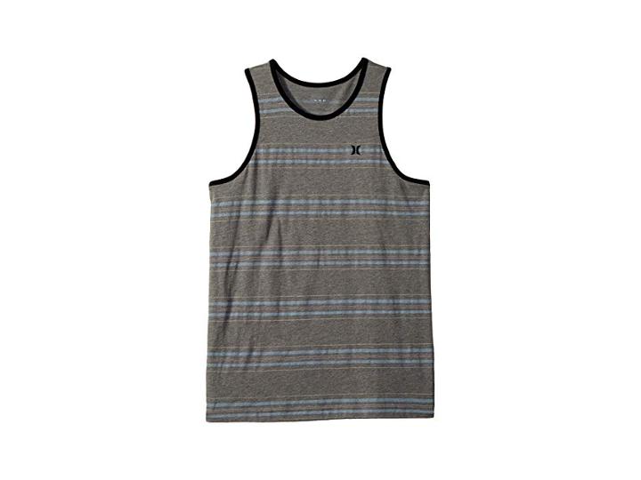 Hurley Kids Dri-fit Lagos Yesterday Tank (big Kids) (carbon Heather) Boy's Sleeveless