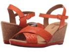 Clarks Helio Latitude (orange Leather) Women's Sandals
