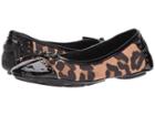 Anne Klein Buttons Flat (leopard Fabric) Women's Flat Shoes
