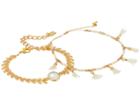 Chan Luu Chevron And Tassel Adjustable Bracelets (moonstone) Bracelet