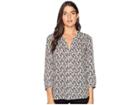 Nydj Blouse W/ Pleated Back (clambake Black) Women's Blouse