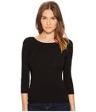 Vince U-back Long Sleeve (black) Women's Long Sleeve Pullover