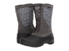 The North Face Thermoball Utility Mid (burnished Houndstooth Print/black Plum (past Season)) Women's Pull-on Boots