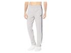 Adidas Essentials 3-stripes Fleece Pants (medium Grey Heather/collegiate Navy) Men's Casual Pants