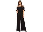 Catherine Catherine Malandrino Off Shoulder Jumpsuit (black Beauty) Women's Jumpsuit & Rompers One Piece