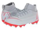 Nike Kids Superfly 6 Academy Mg Soccer (little Kid/big Kid) (wolf Grey/light Crimson/pure Platinum) Kids Shoes