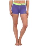 Nike Pro Three-inch Short (purple Haze/volt) Women's Shorts