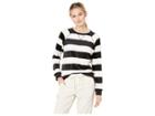 Sanctuary La Brea Stripe Pullover Top (black/new Moon) Women's Clothing