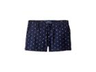 Polo Ralph Lauren Kids Cotton Seersucker Shorts (little Kids) (summer Navy) Girl's Shorts