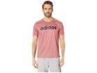Adidas Designed To Move Big Logo Tee (collegiate Burgundy/black) Men's T Shirt