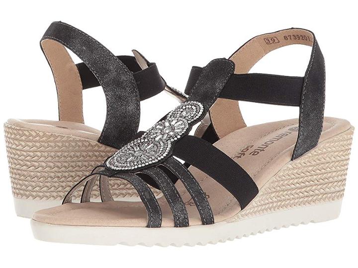 Rieker D3461 Marilyn 61 (graphit/schwarz) Women's Shoes