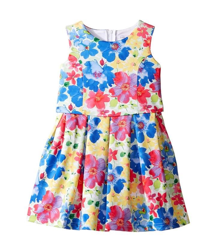 Us Angels Sleeveless Princess Bodice Popover Dress (little Kids) (multi) Girl's Dress