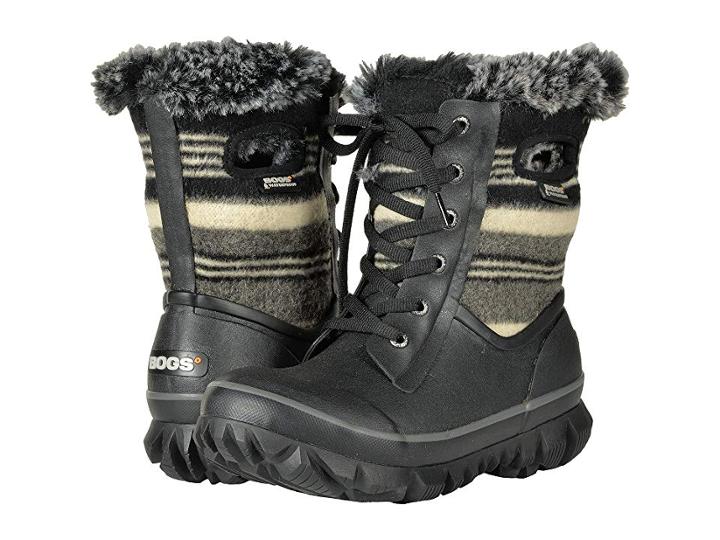 Bogs Arcata Stripe (black Multi) Women's Boots