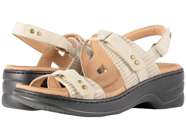 Trotters Newton (beige/off-white Man Made/soft Leather) Women's Sandals