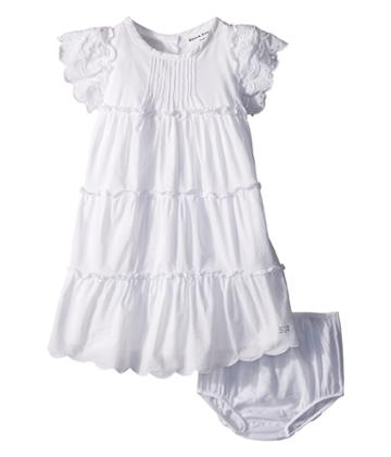 Sonia Rykiel Kids Ambre Dress Diaper Cover (infant) (white) Girl's Dress