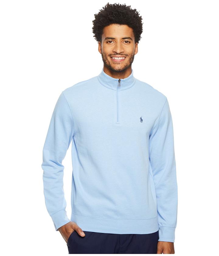 Polo Ralph Lauren Double Knit Pullover (austin Blue) Men's Clothing