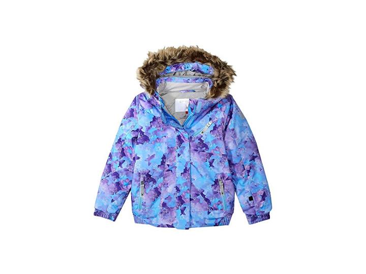 Spyder Kids Lola Jacket (toddler/little Kids/big Kids) (stargazer Blue Ice/blue Ice) Girl's Coat