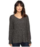 Sanctuary Sequoia V-neck Sweater (marled Mica Grey) Women's Sweater