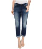 Kut From The Kloth Amy Crop Straight Leg-roll Up Frey In Celebration (celebration) Women's Jeans