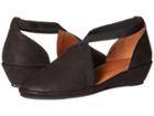 Gentle Souls By Kenneth Cole Natalia (black Nubuck) Women's Dress Flat Shoes