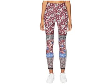 Kate Spade New York Athleisure Whimsy Bi-stripe Leggings (deep Garnet) Women's Casual Pants