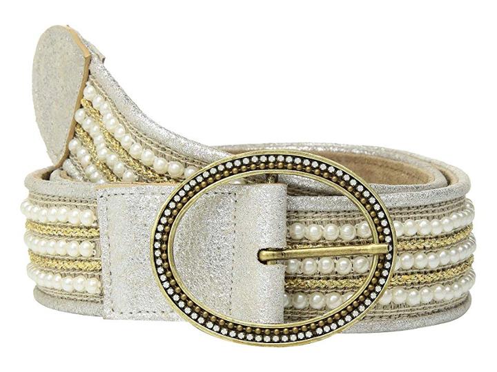 Leatherock Elsie Belt (pearl) Women's Belts