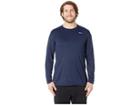 Nike Big Tall Dry Tee Long Sleeve Legend 2.0 (obsidian/black/matte Silver) Men's T Shirt