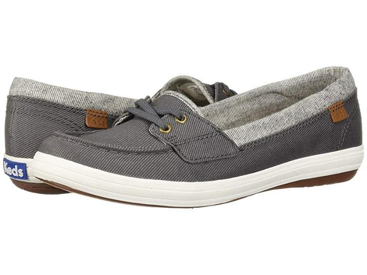 Keds Glimmer Heavy Twill (dark Gray) Women's Lace Up Casual Shoes