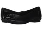 Clarks Neenah Vine (black Leather) Women's Flat Shoes